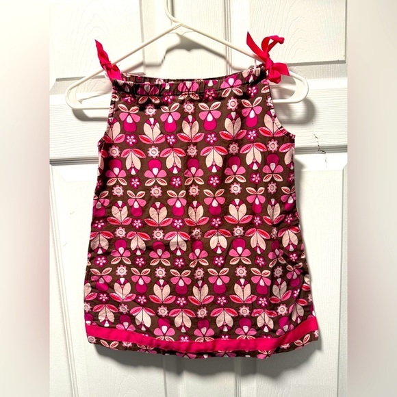 Hanna Andersson Other - Hanna Andersson Floral Sleeveless Pillowcase Dress Girls Size 100 (4)